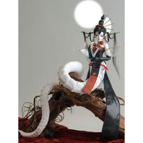 Crimson Moon Human Snake Doll Limited【coral Reef】bjd Msd 1 4 Size Girl Doll