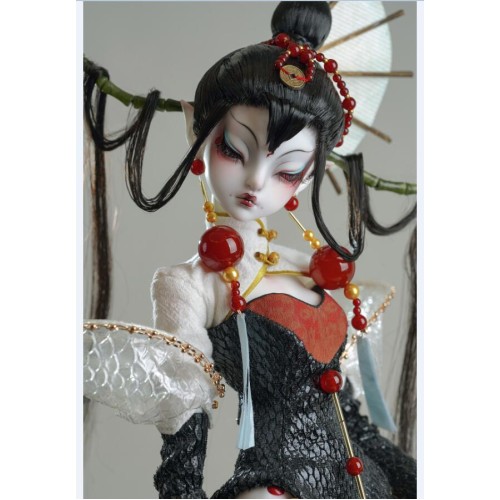 Crimson Moon Human Snake Doll Limited【coral Reef】bjd Msd 1 4 Size Girl Doll